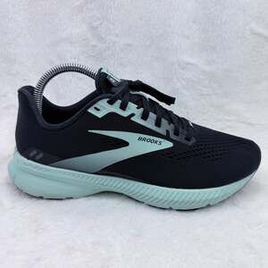 Brooks Launch 8 Women's Running Athletic Shoes Black Teal Wide Size 7.5